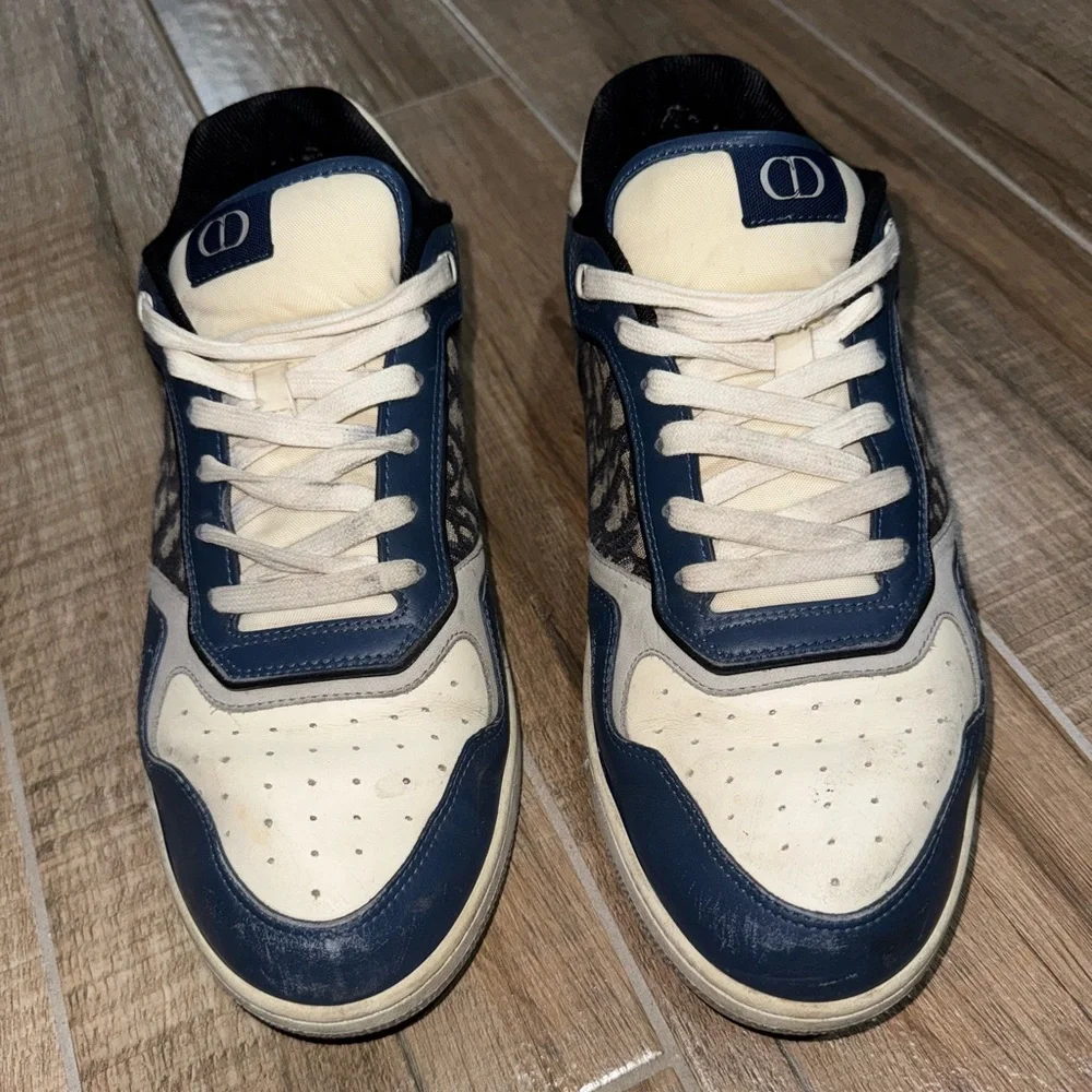Dior B30 Countdown Sneaker in Blue and Cream - Picture 2 of 8